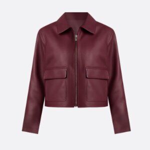 Faux Leather Zip-Up Jacket TORRID Size 0